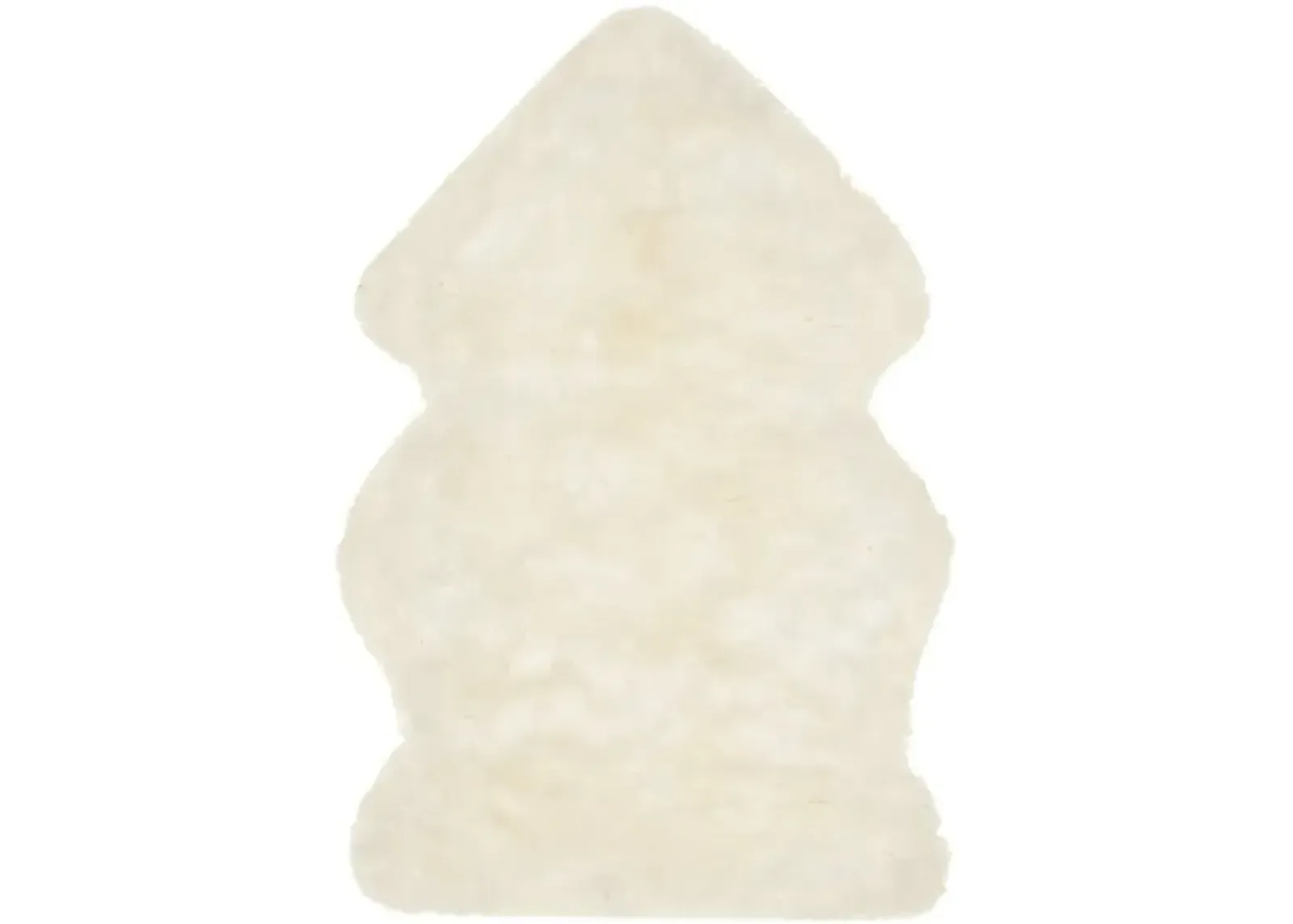 SHEEP SKIN 121 White 2' X 3' Accent Rug