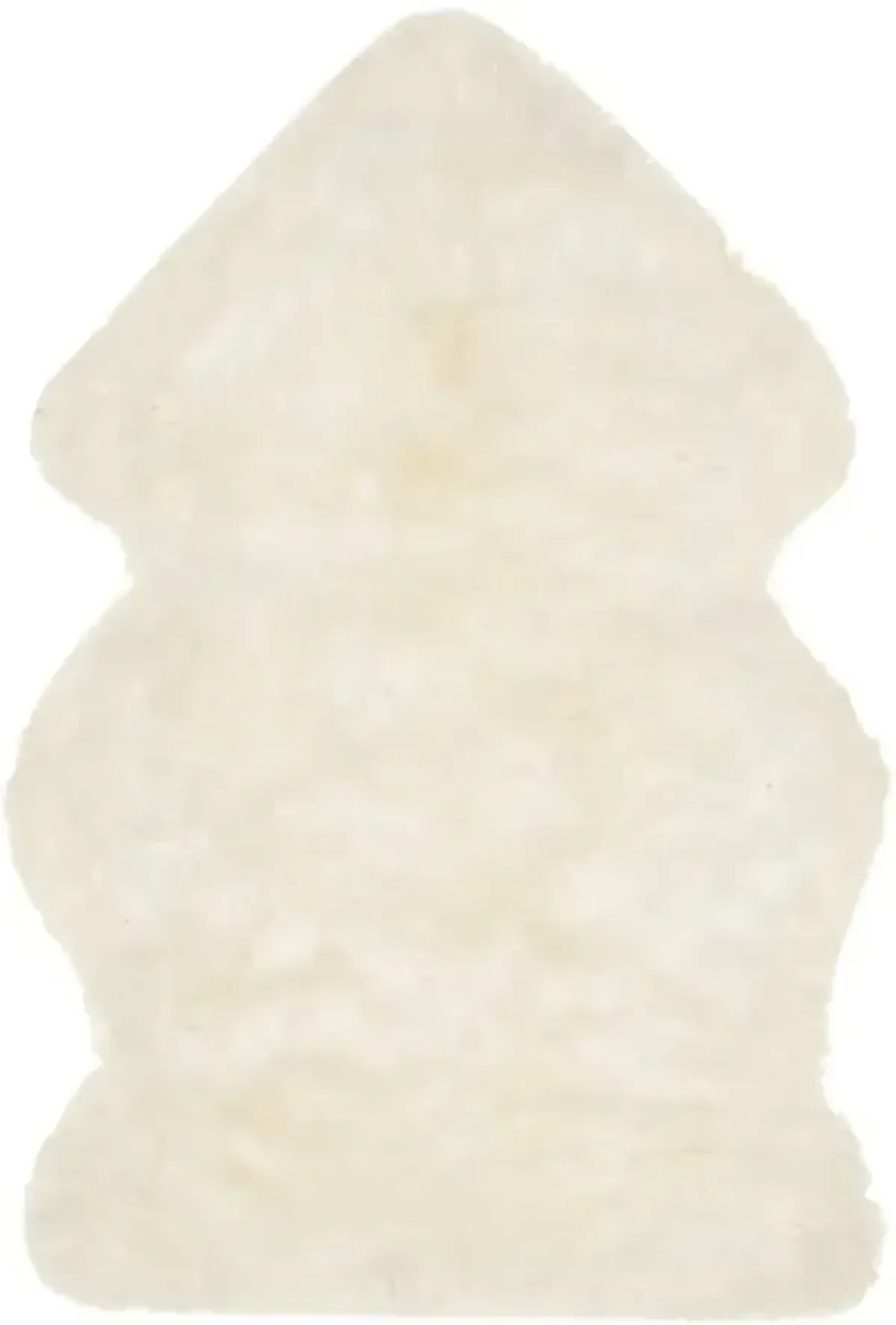 SHEEP SKIN 121 White 2' X 3' Accent Rug