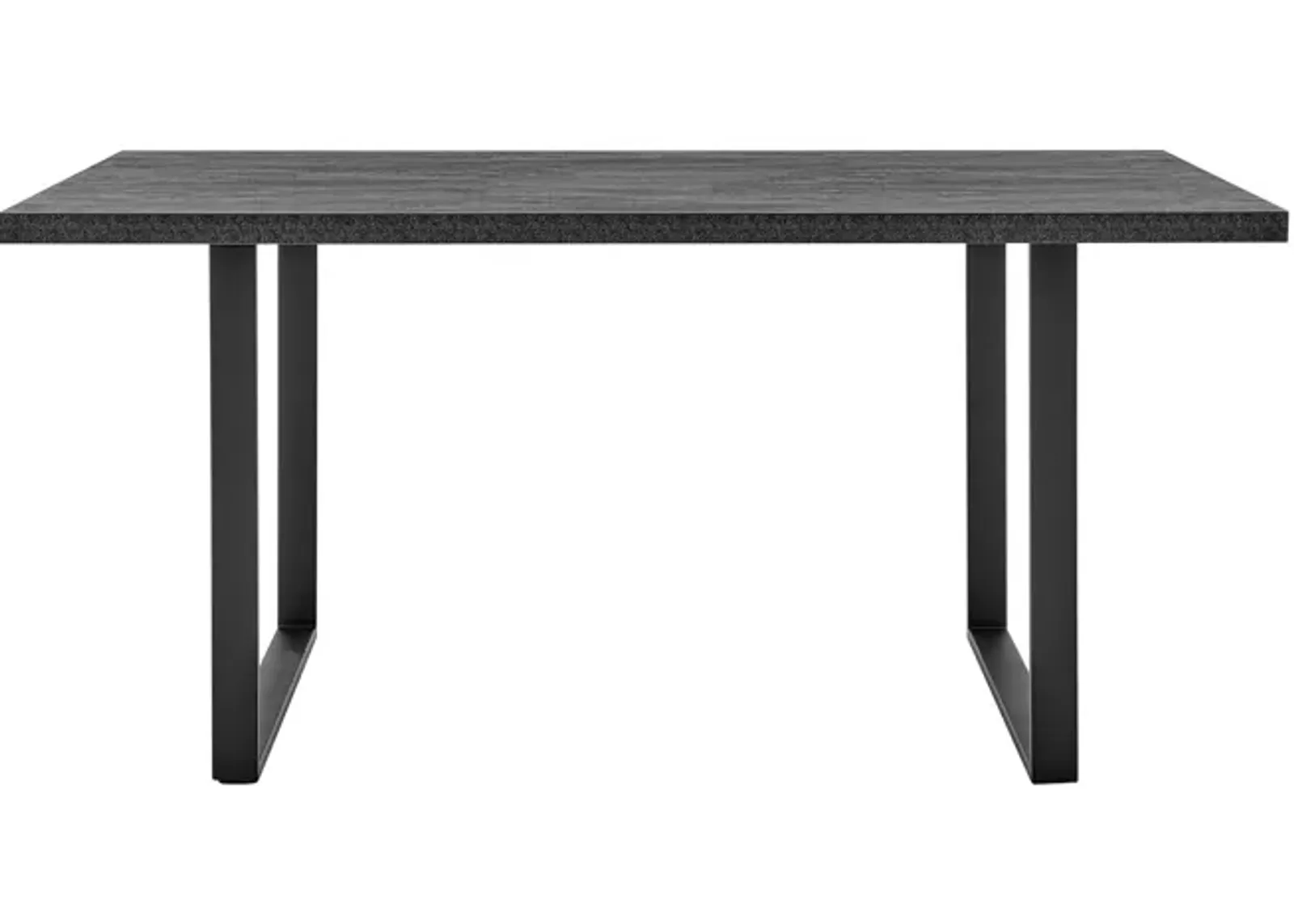 Fenton Dining Table with Charcoal Top and Black Base