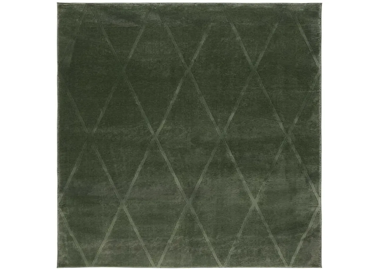 REVIVE 104 Green 3' X 3' Square Square Rug