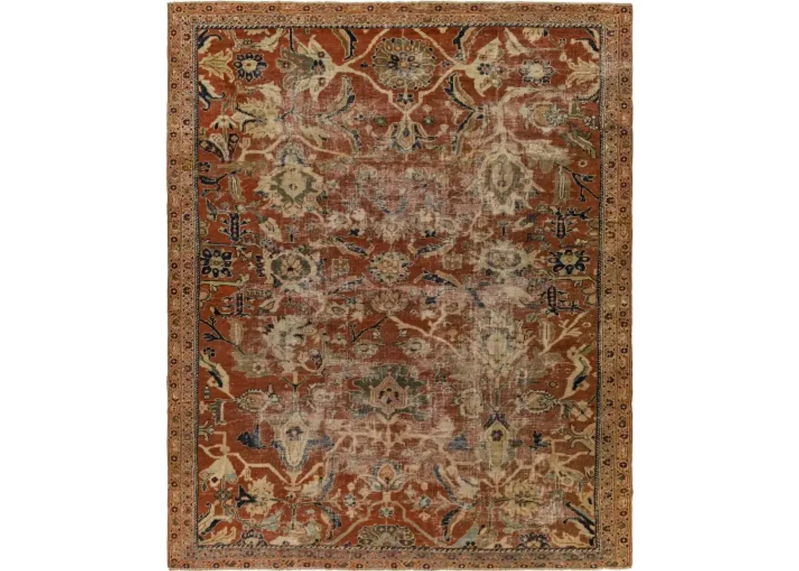 Antique One of a Kind AOOAK-1136 9'4" x 11'5" Handmade Rug