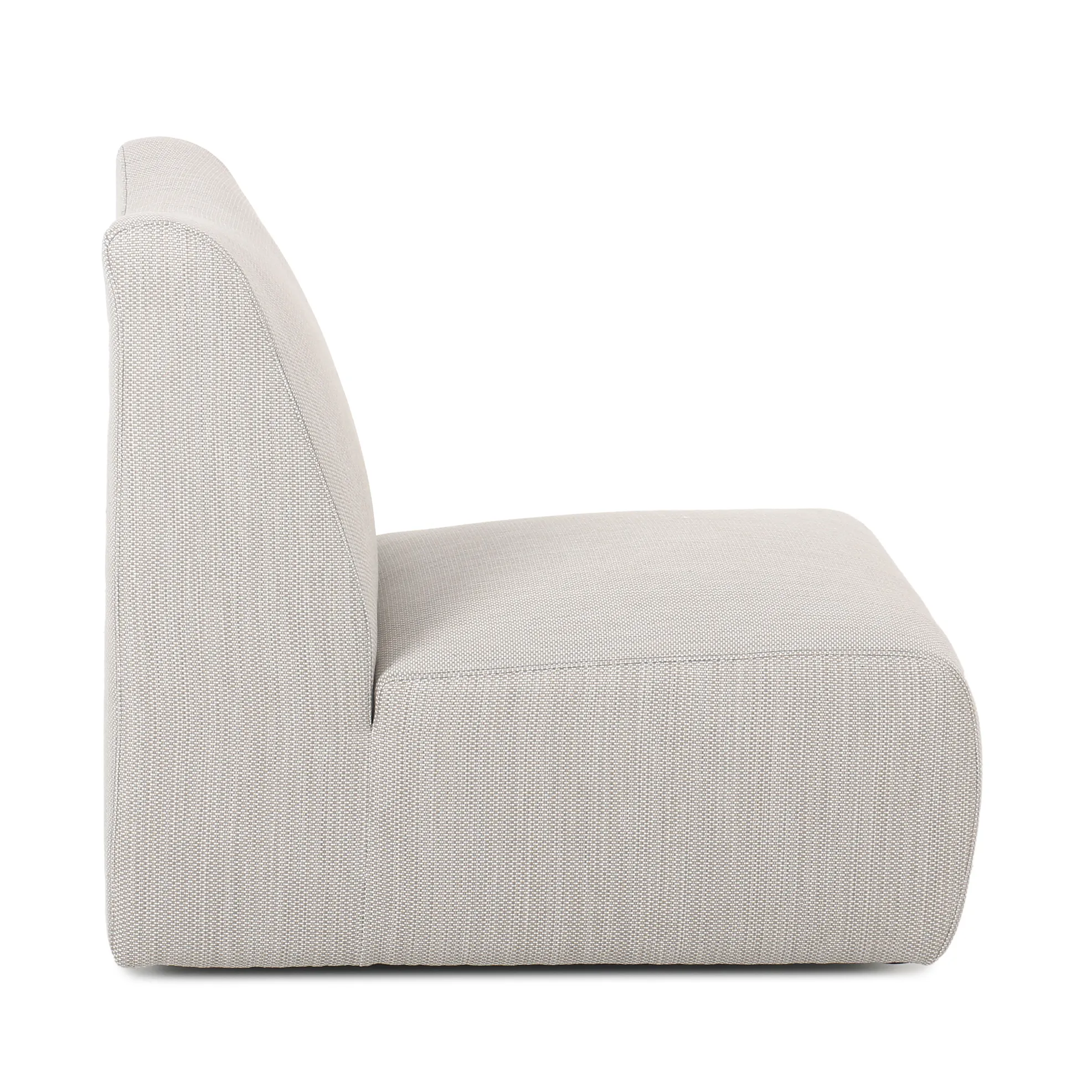 Atlas Outdoor Light Gray Fabric Swivel Accent Chair