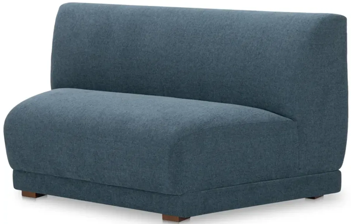 Fraser Wedge Slipper Chair Deep Blue