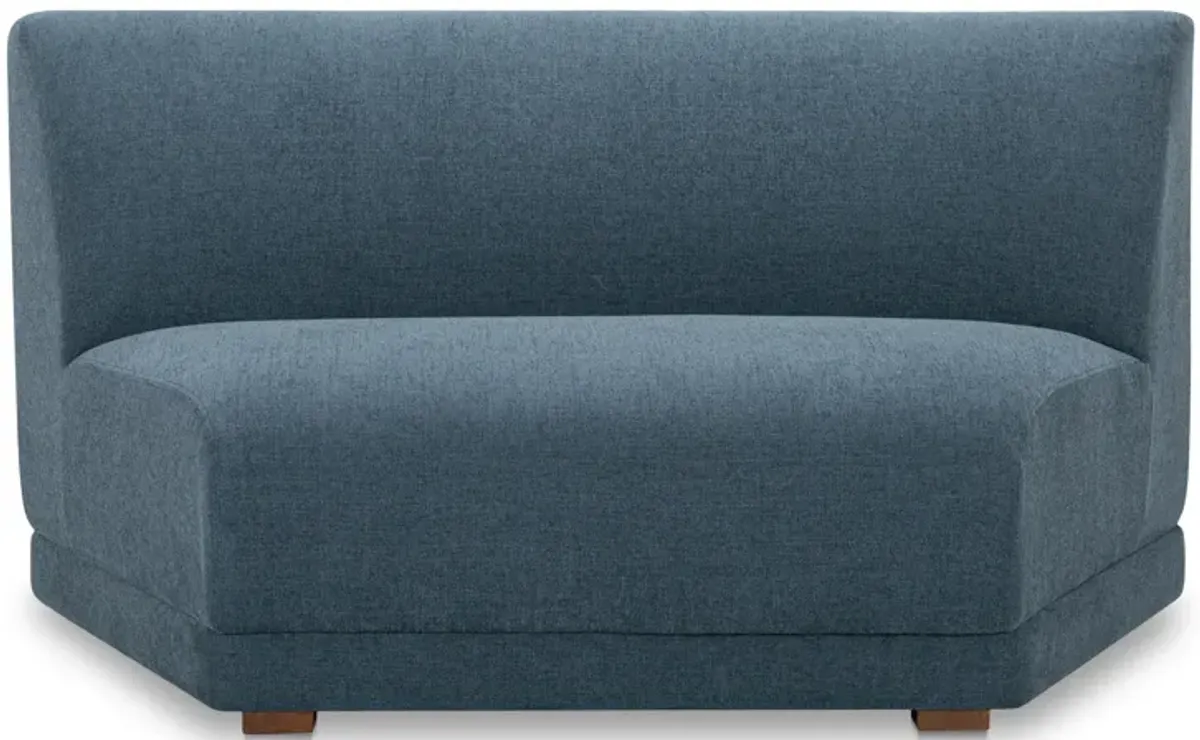 Fraser Wedge Slipper Chair Deep Blue