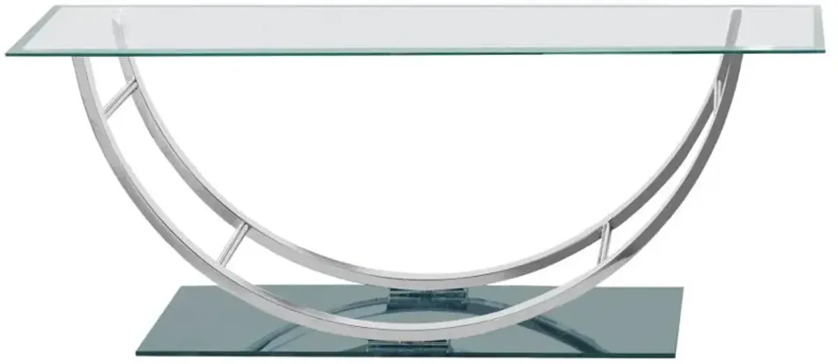 Danville U-shaped Coffee Table Chrome