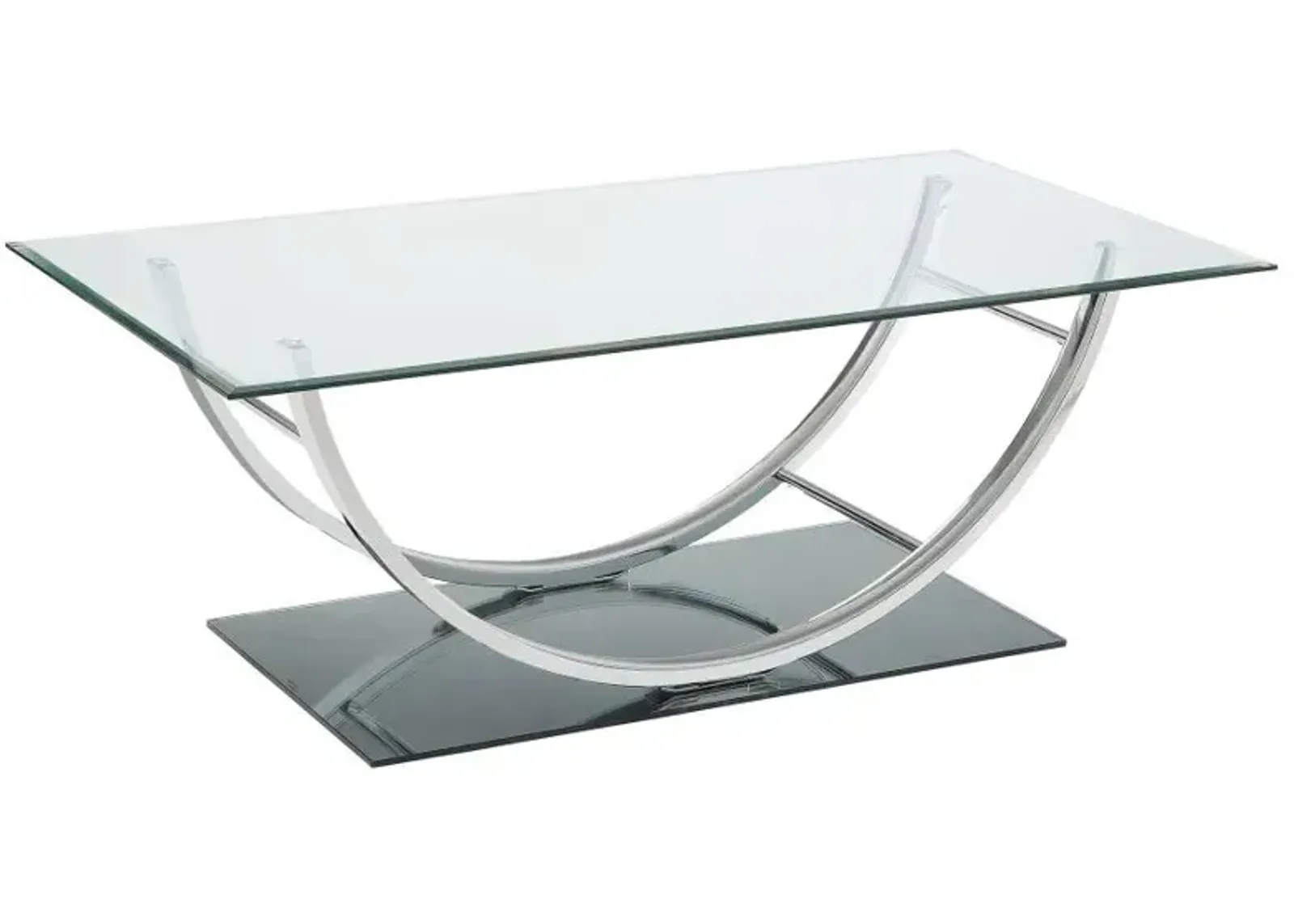 Danville U-shaped Coffee Table Chrome