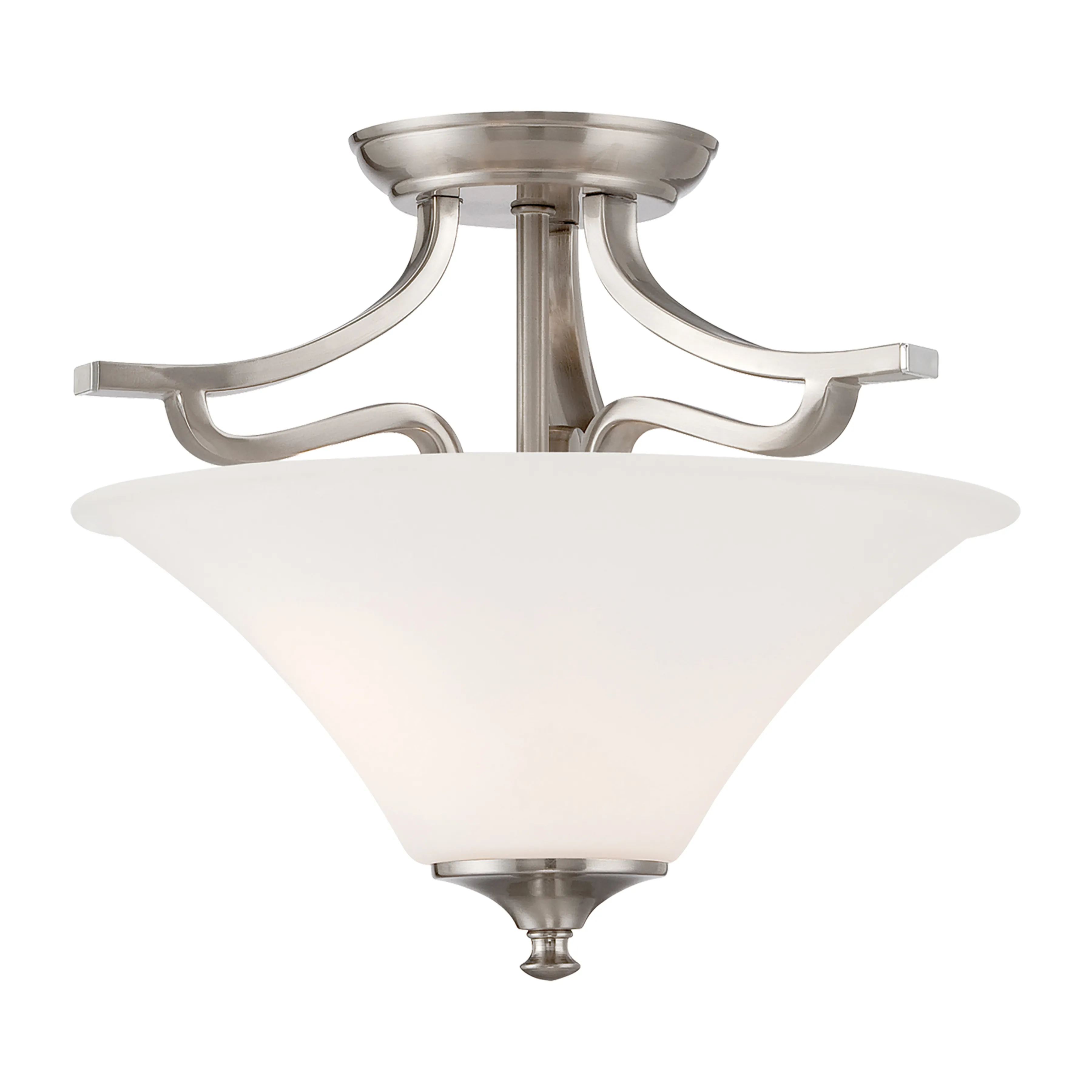 Treme 13" Wide 2-Light Semi Flush Mount - Brushed Nickel