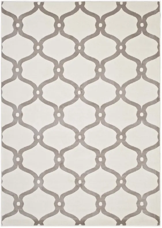 Beltara Chain Link Transitional Trellis 5x8 Area Rug