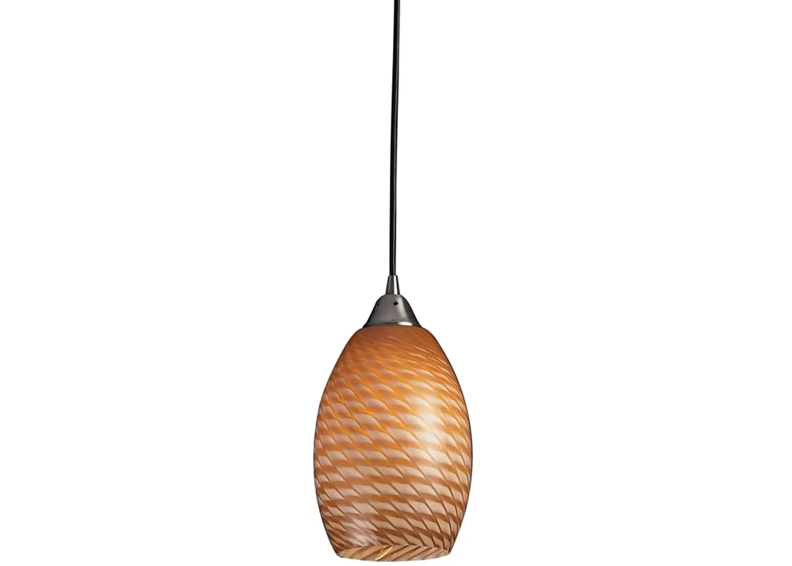 Mulinello 6" Wide 1-Light Mini Pendant - Satin Nickel