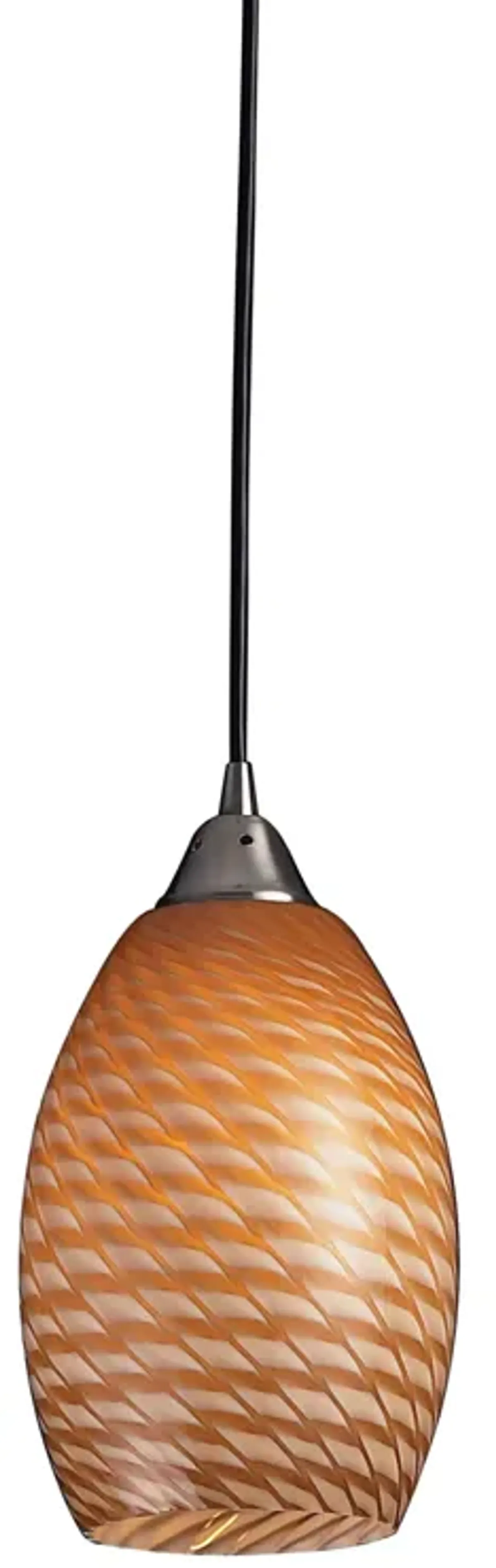 Mulinello 6" Wide 1-Light Mini Pendant - Satin Nickel