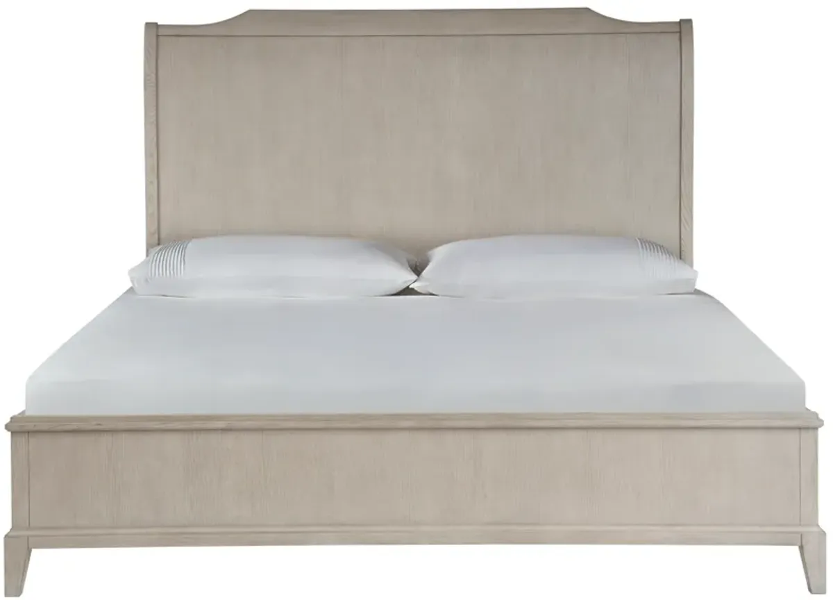 Sleigh Platform Bed King