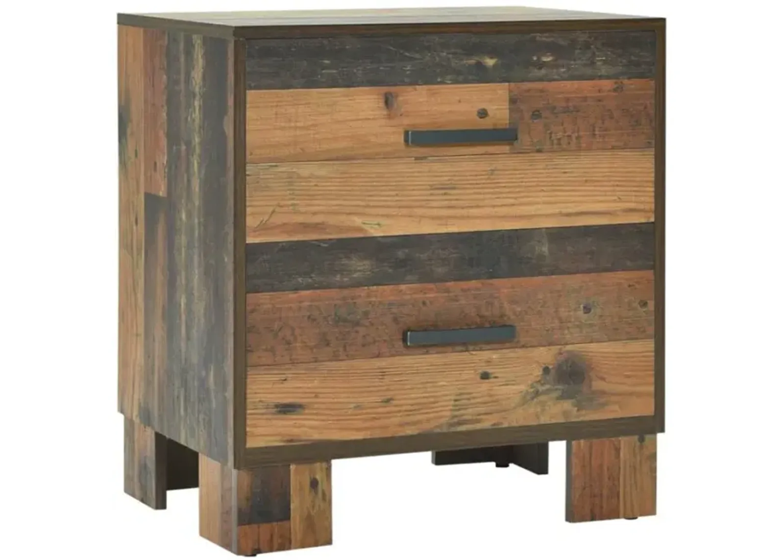 Sidney 2-drawer Nightstand Rustic Pine