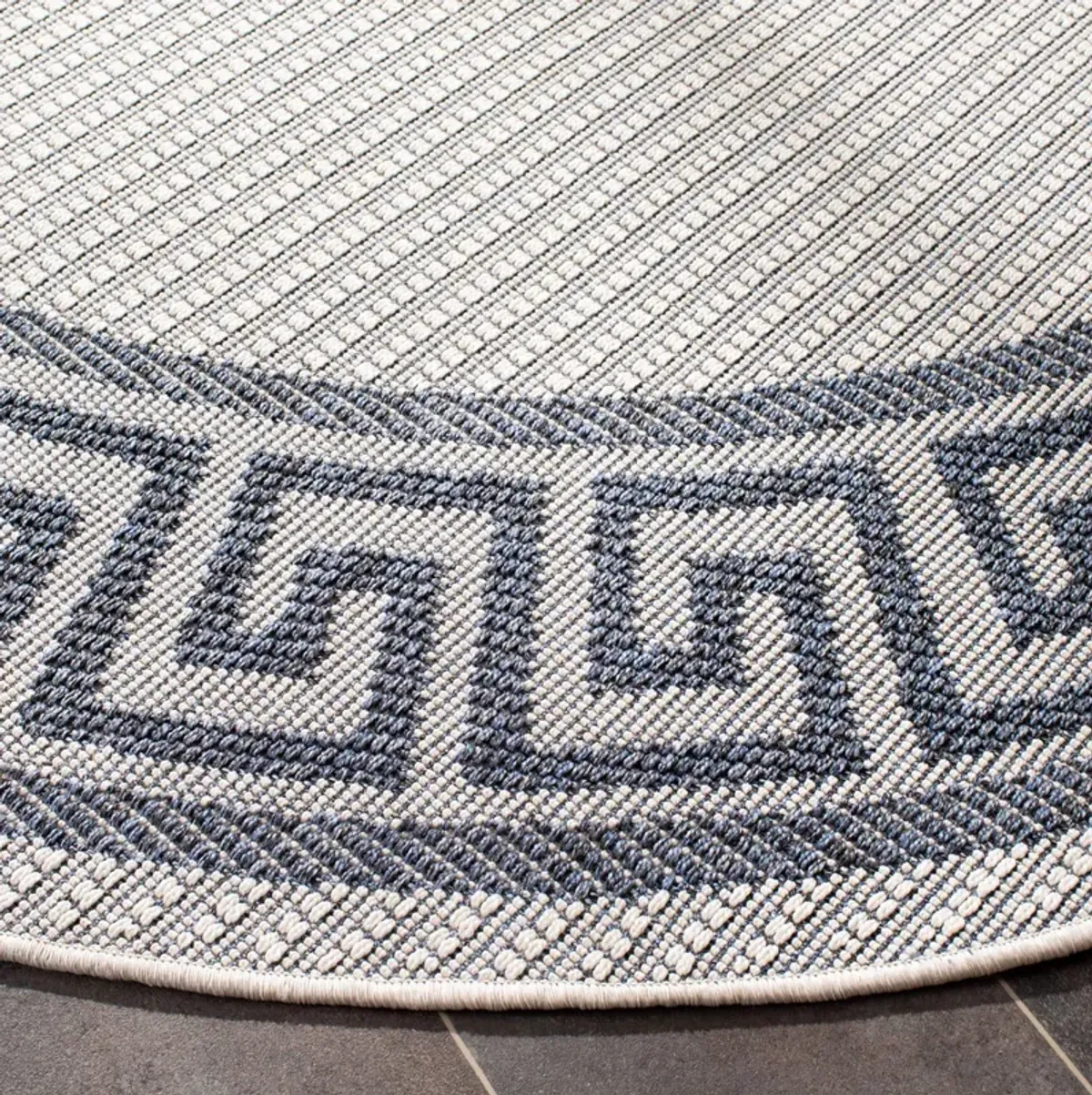 BERMUDA 820 Blue 8' X 8' Round Round Rug