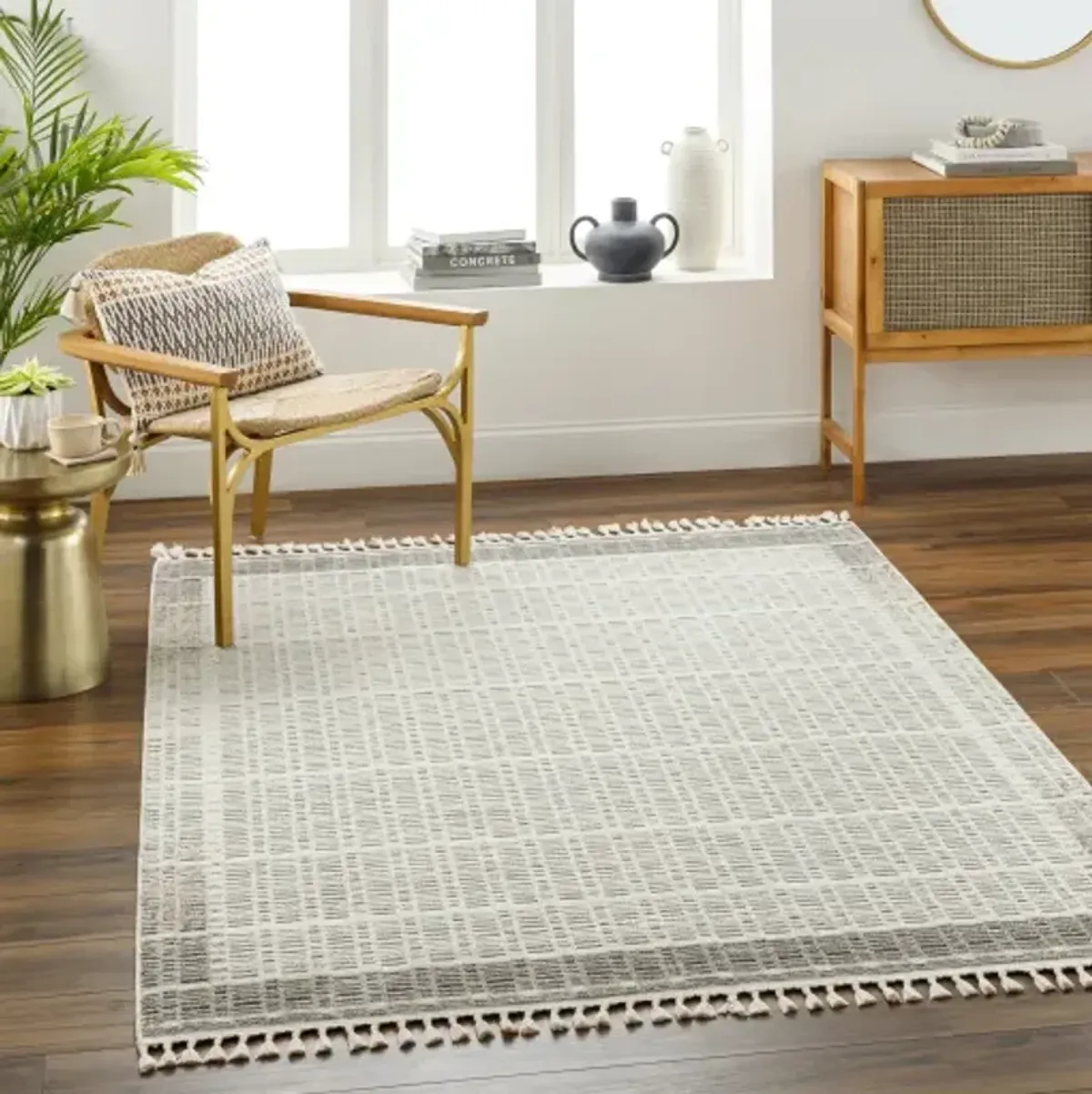 Finland FND-2300 5'3" x 7' Machine Woven Rug