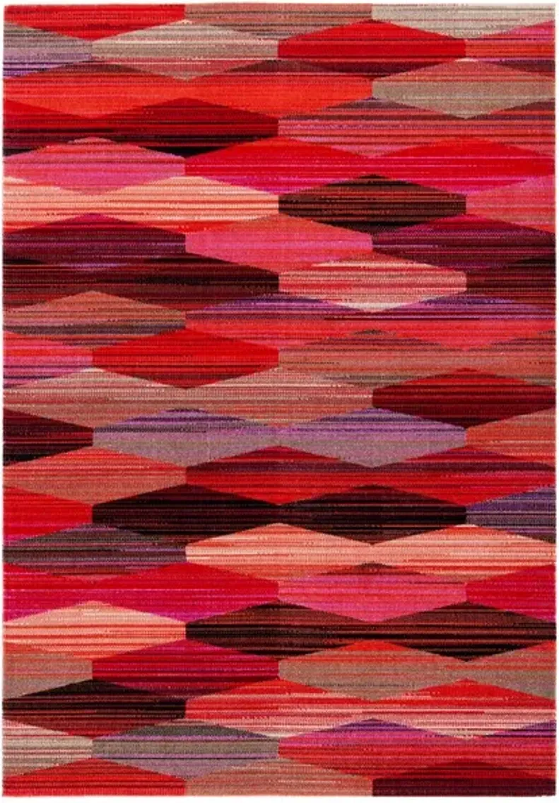 MONTAGE Collection MTG301Q-5 Red / Fuchsia 5'-1" X 7'-6"