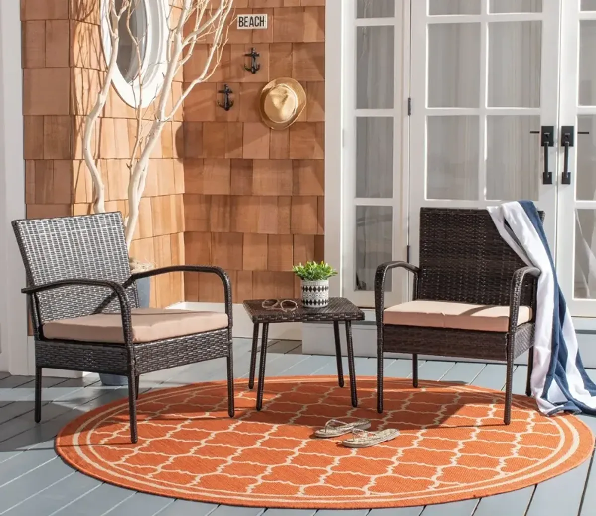 Moore 3 Piece Outdoor Lounge Set