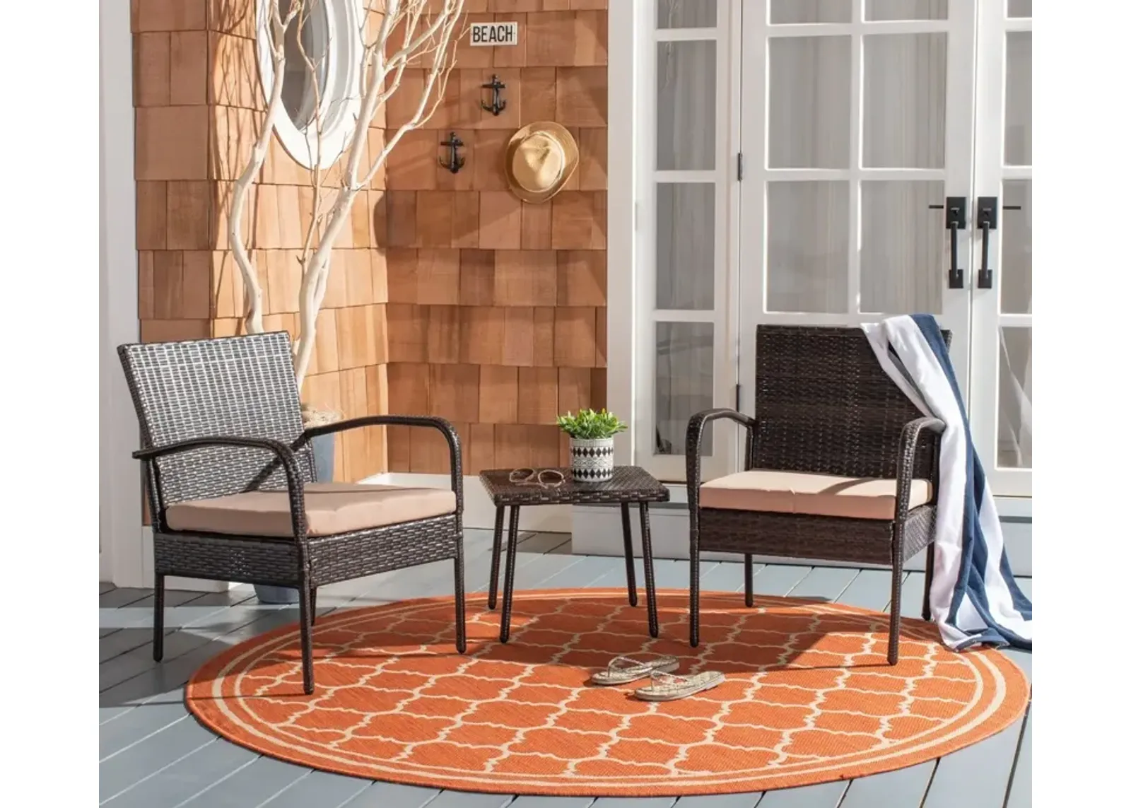 Moore 3 Piece Outdoor Lounge Set