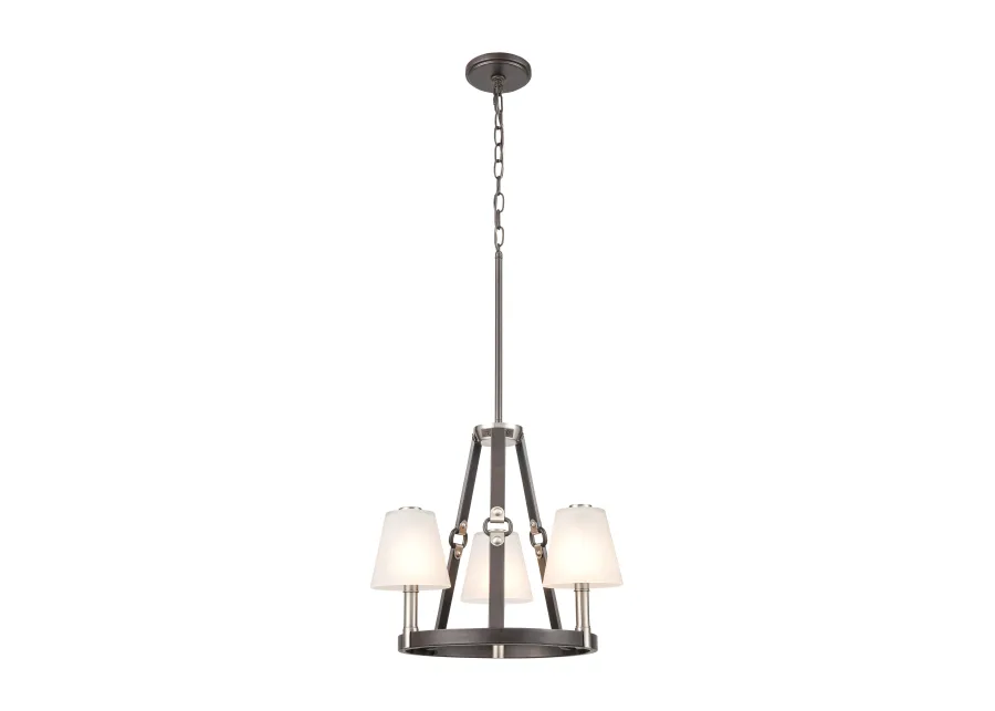 Armstrong Grove 18" Wide 3-Light Chandelier - Espresso