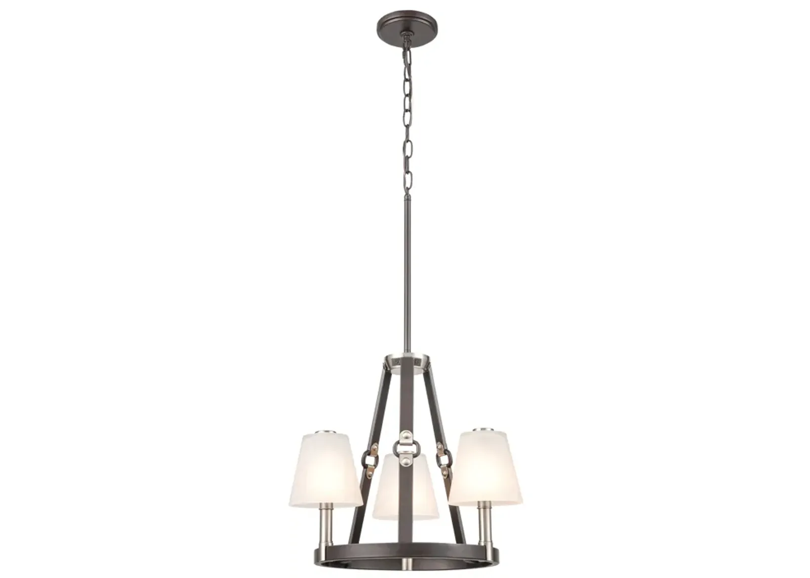 Armstrong Grove 18" Wide 3-Light Chandelier - Espresso