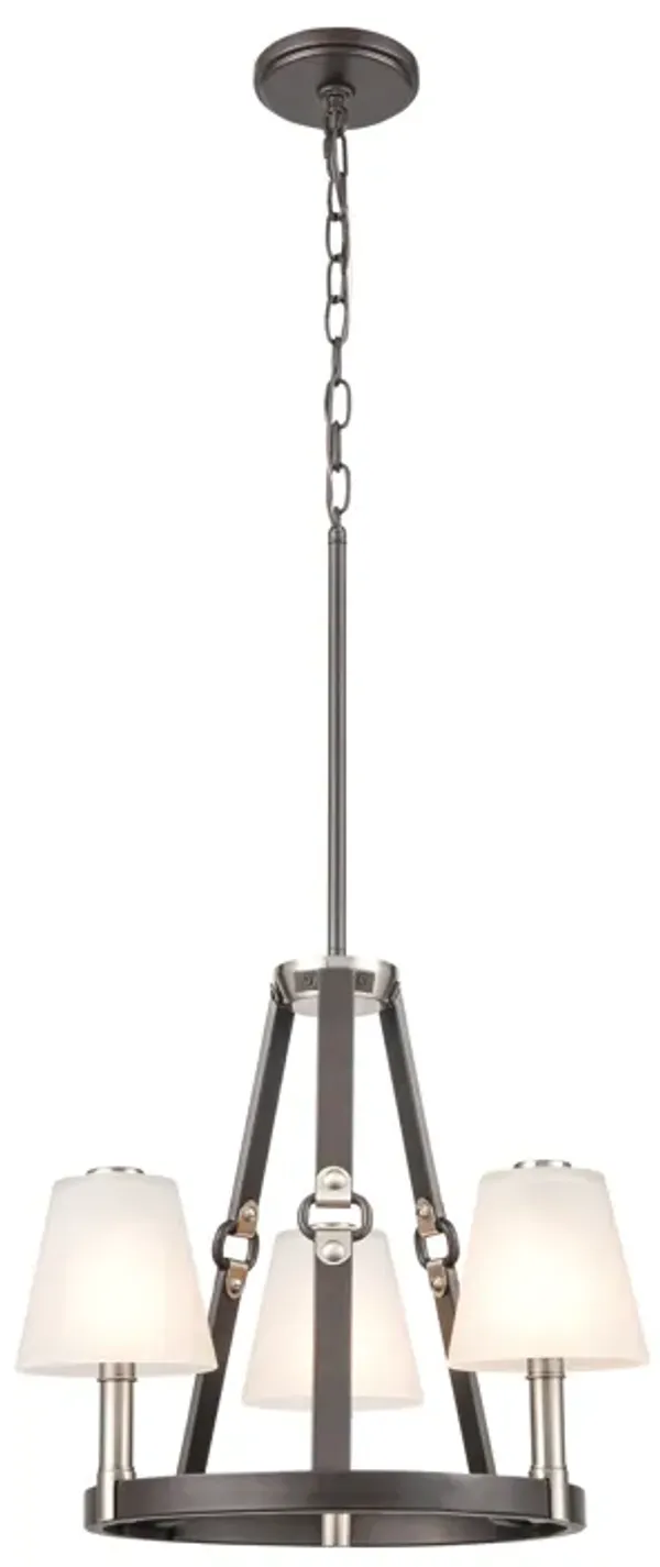 Armstrong Grove 18" Wide 3-Light Chandelier - Espresso