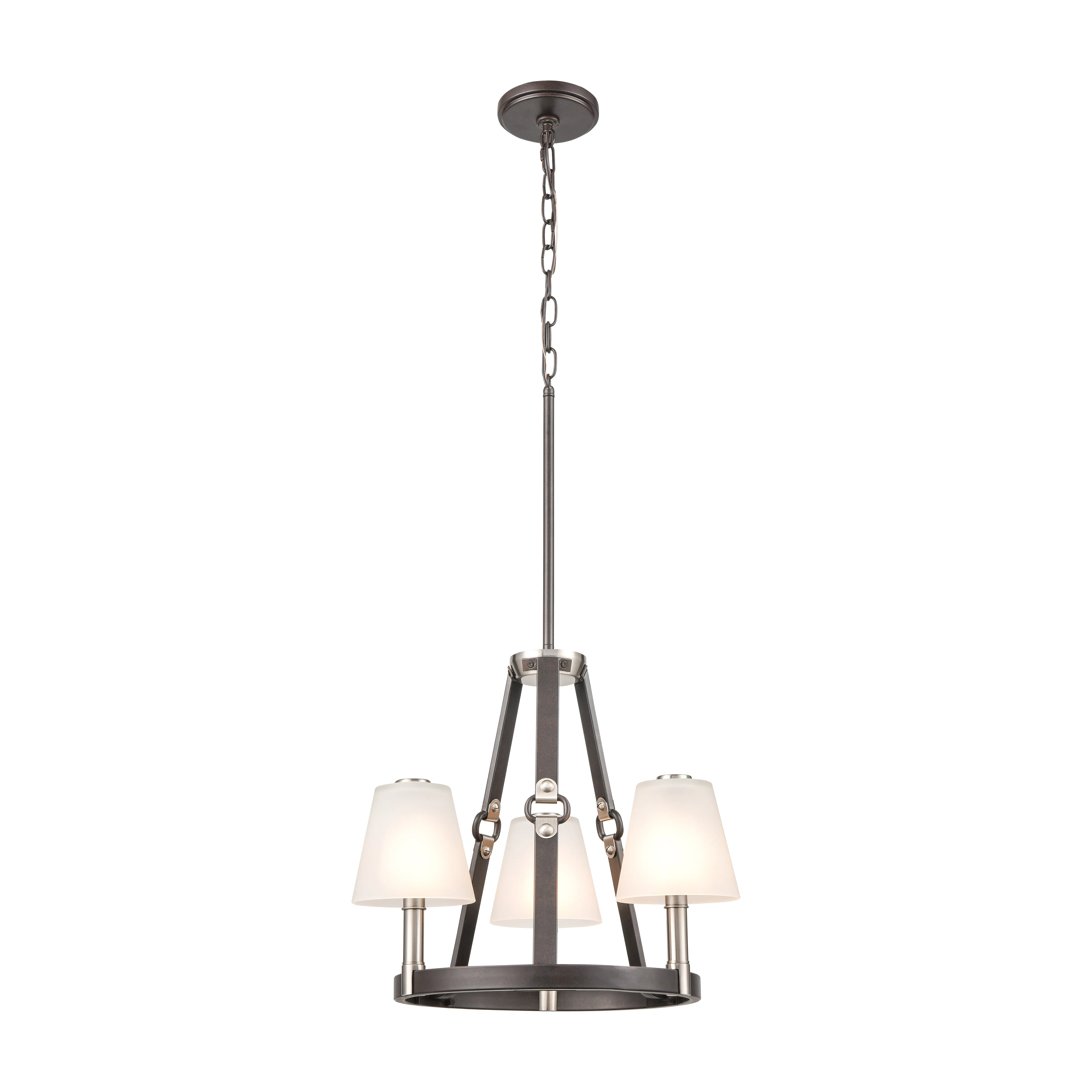 Armstrong Grove 18" Wide 3-Light Chandelier - Espresso