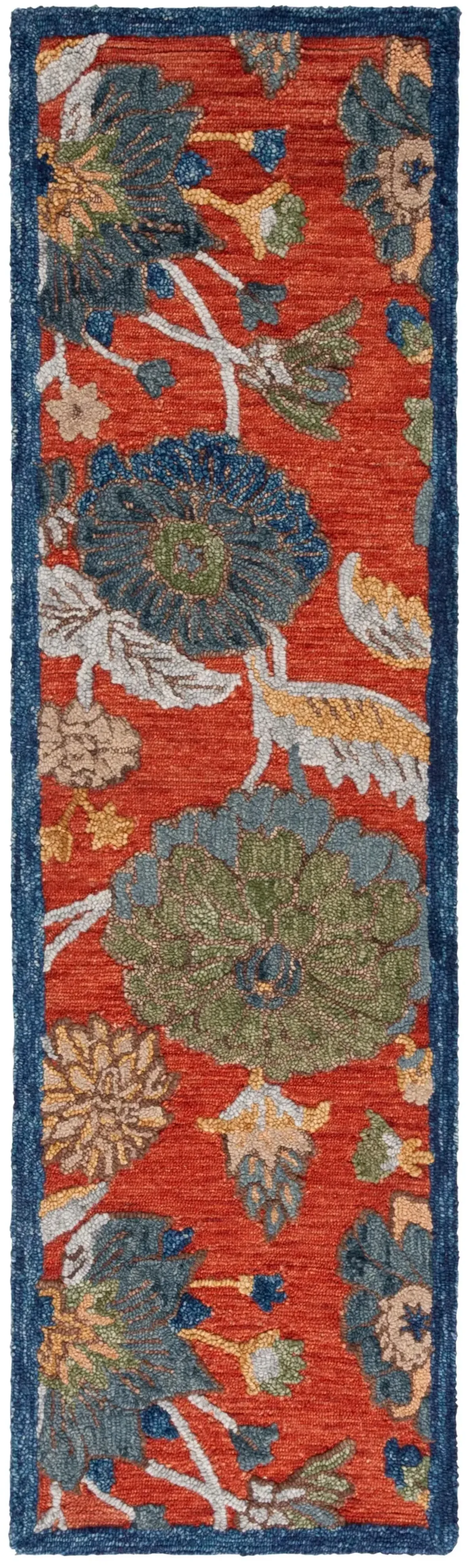 BLOSSOM 567 ORANGE  2'-3' x 8' Runner Rug