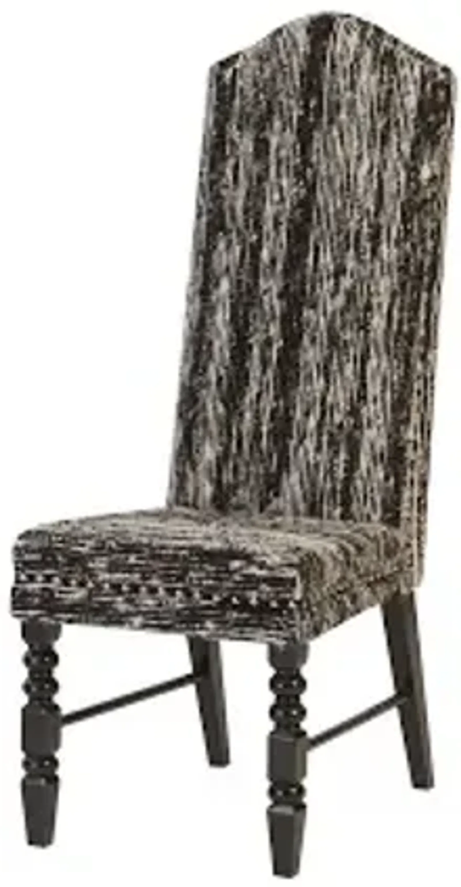 manhattan dining chair, eco viscose black, black wooden legs