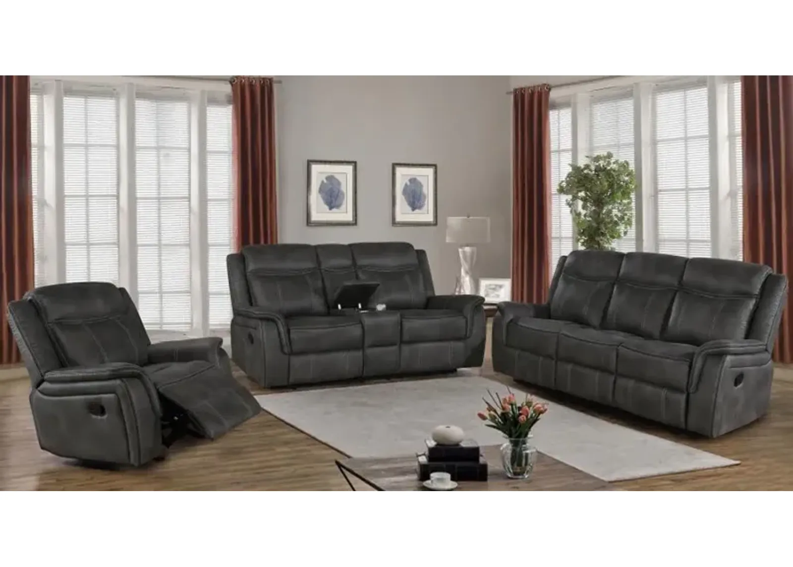 Lawrence Upholstered Tufted Living Room Set