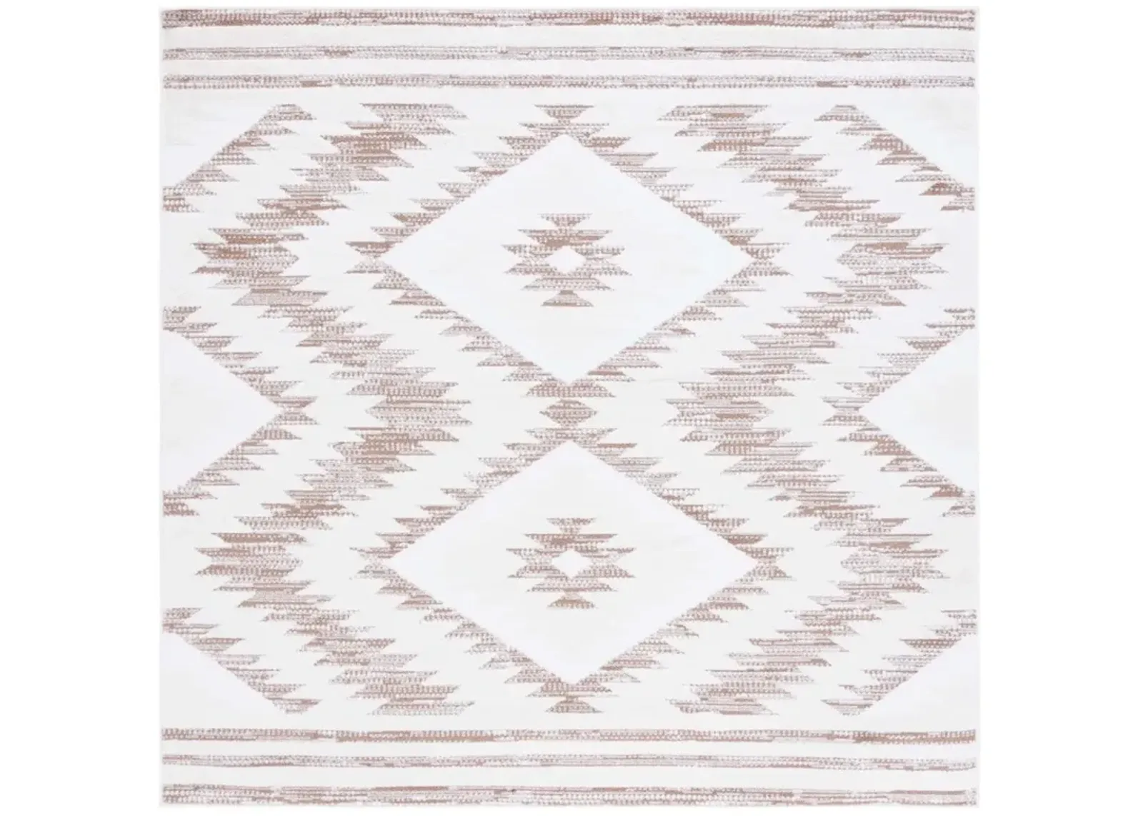 ALAMO 737 Beige 6'-7' X 6'-7' Square Square Rug