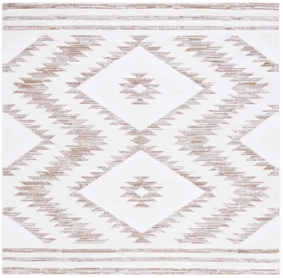 ALAMO 737 Beige 6'-7' X 6'-7' Square Square Rug