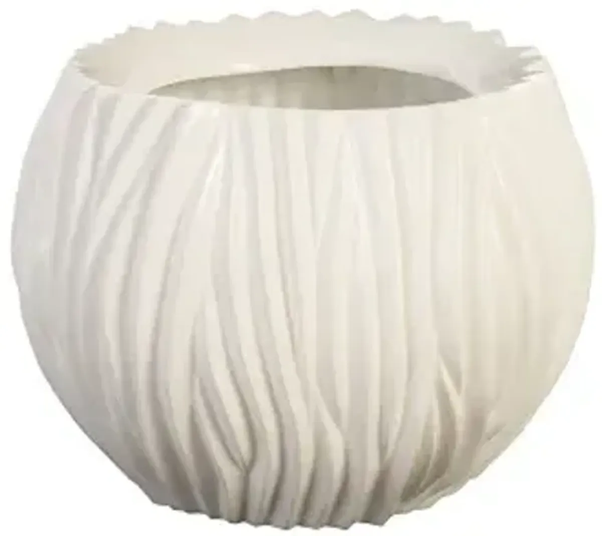 alon planter, gel coat white