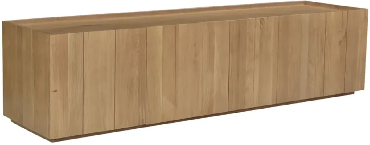 PLANK MEDIA CABINET NATURAL