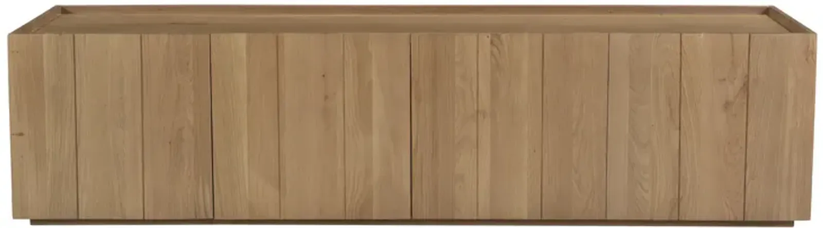 PLANK MEDIA CABINET NATURAL