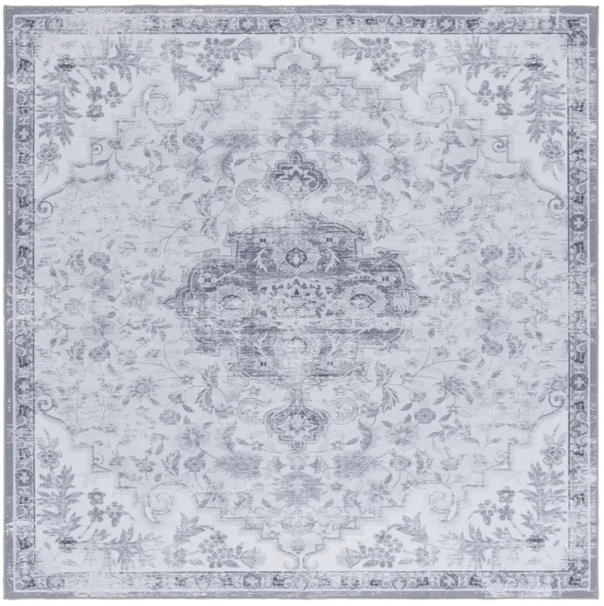 TUCSON 117 M/W S/R LIGHT GREY  6' x 6' Square Square Rug