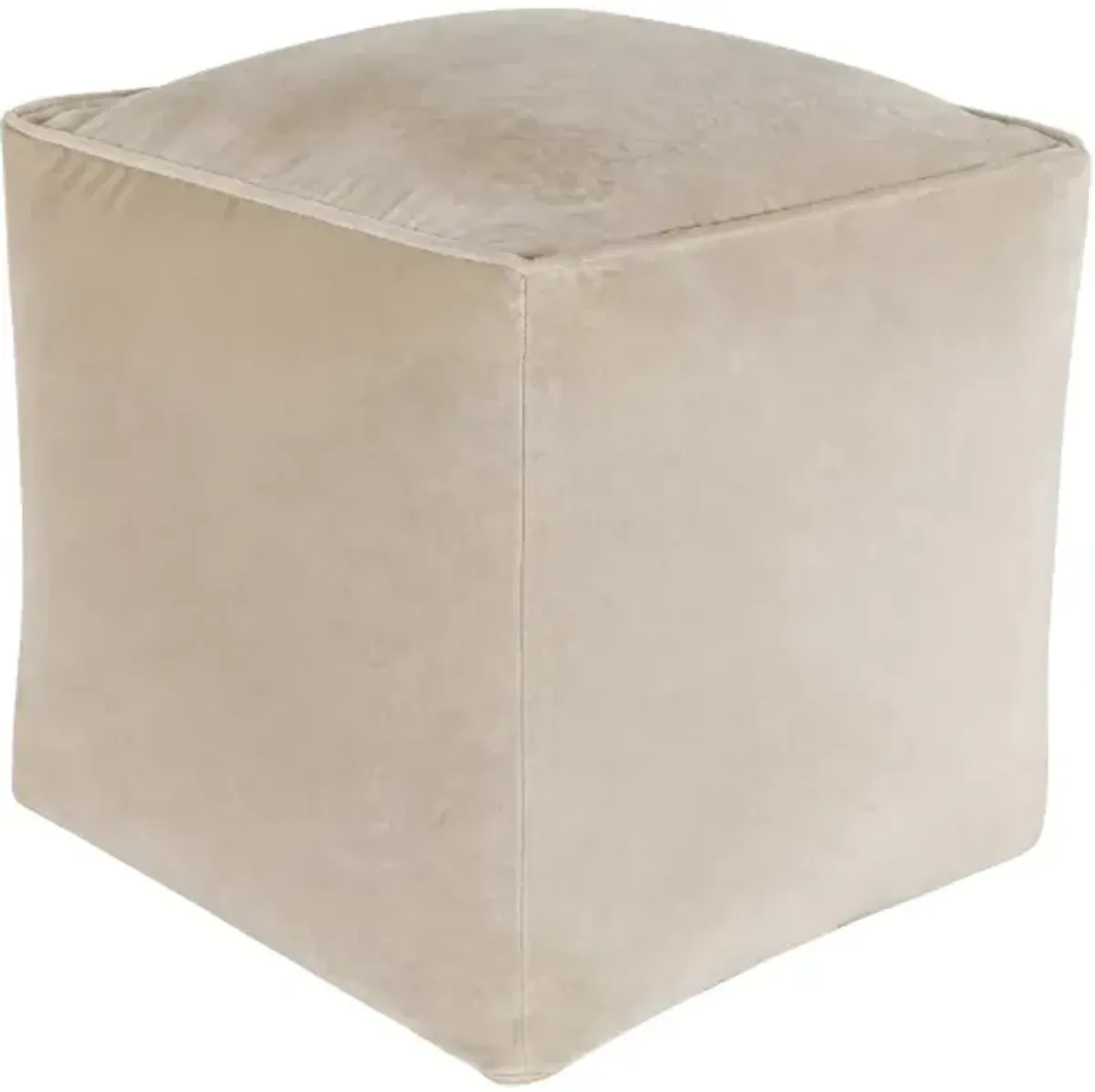 Cotton Velvet CVPF-017 16"H x 16"W x 16"D Pouf