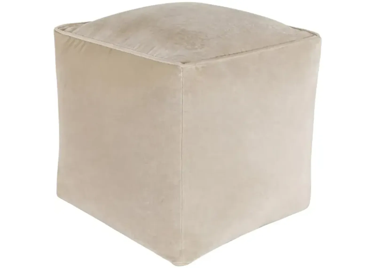 Cotton Velvet CVPF-017 16"H x 16"W x 16"D Pouf