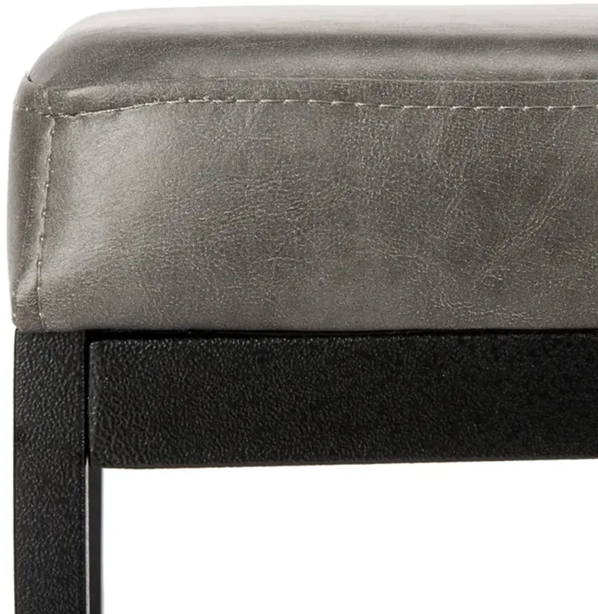 CHASE FAUX LEATHER BENCH