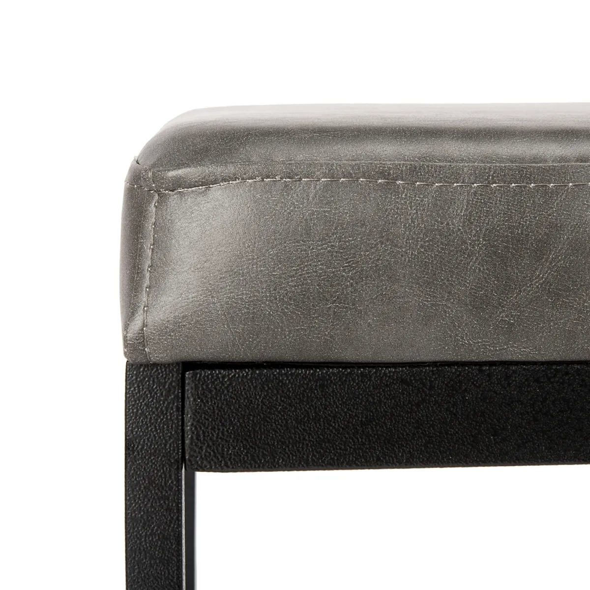 CHASE FAUX LEATHER BENCH