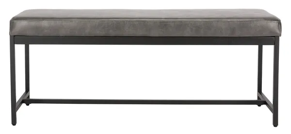 CHASE FAUX LEATHER BENCH