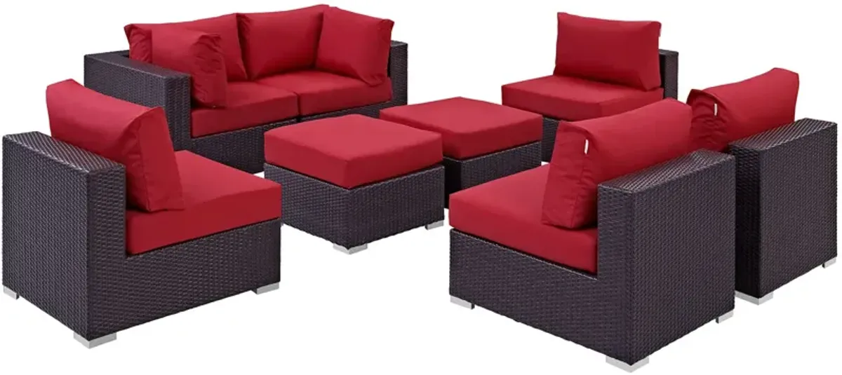 Convene 8 Piece Outdoor Patio Sectional Set