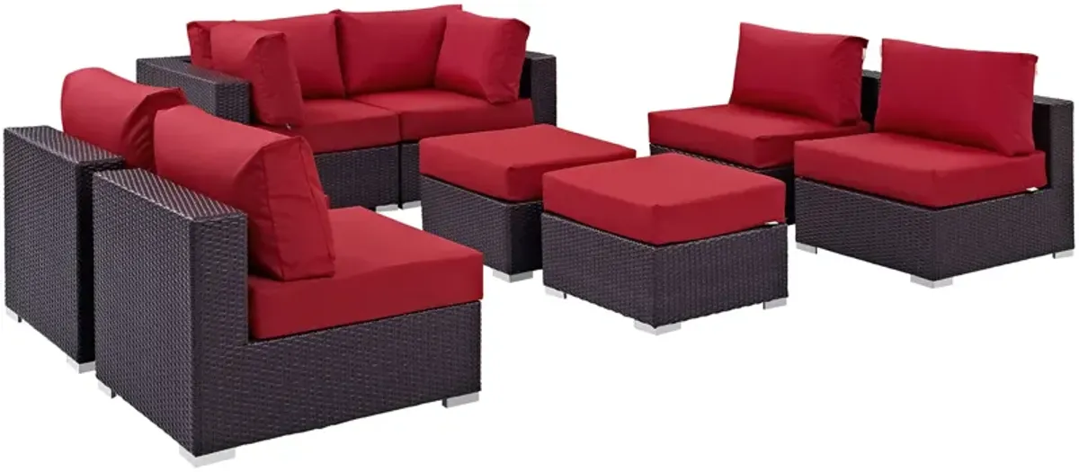 Convene 8 Piece Outdoor Patio Sectional Set