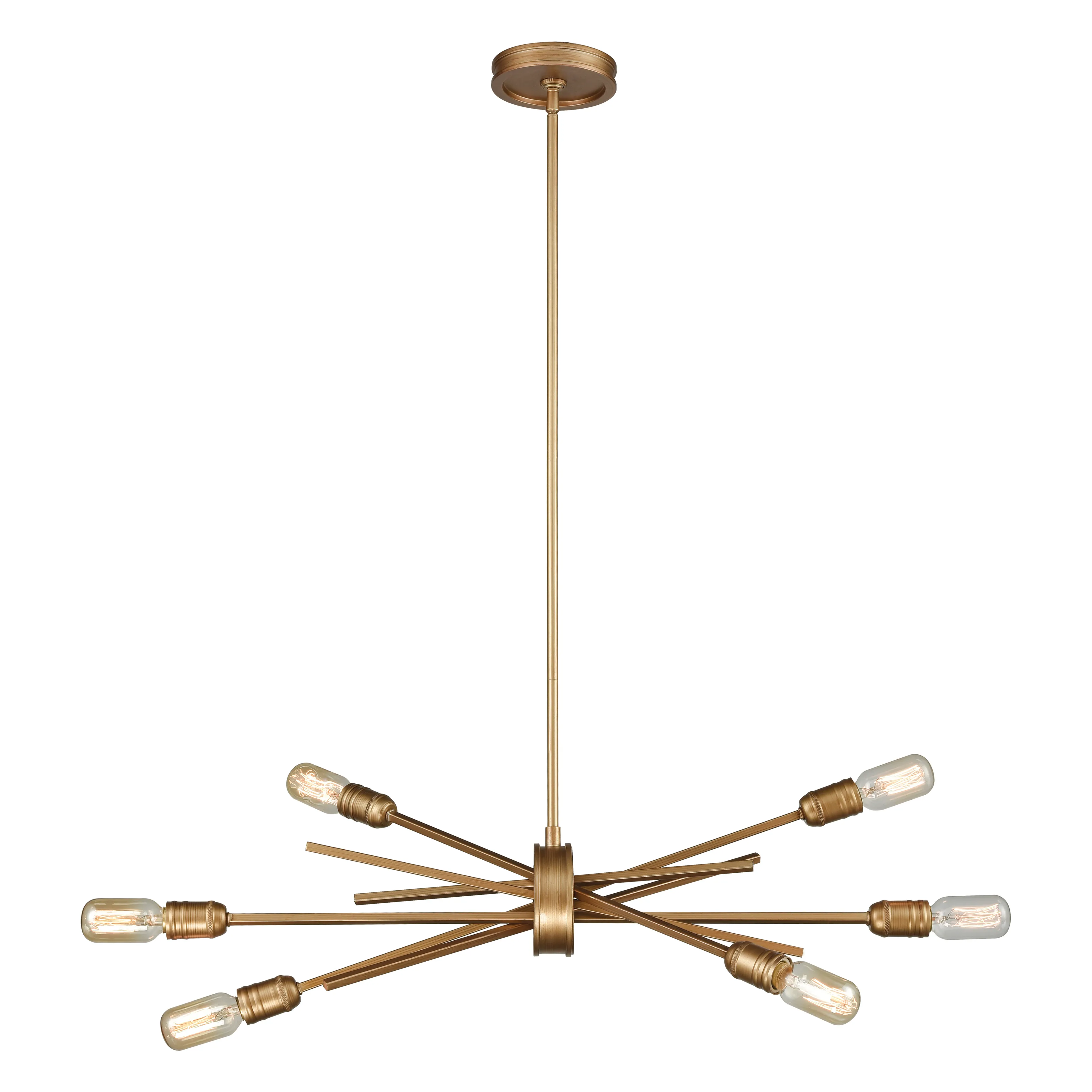 Xenia 31" Wide 6-Light Chandelier - Matte Gold