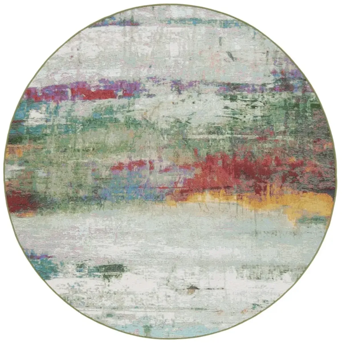 BARBADOS 545 Multi 6'-6' X 6'-6' Round Round Rug