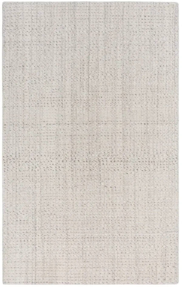 Cable oyster Solid Wool 5' x 7'6" Rectangle Rug