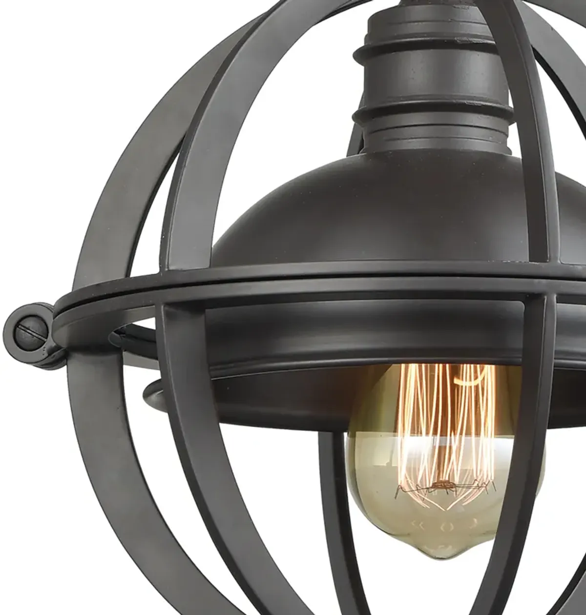 Aubridge 10" Wide 1-Light Mini Pendant - Oil Rubbed Bronze