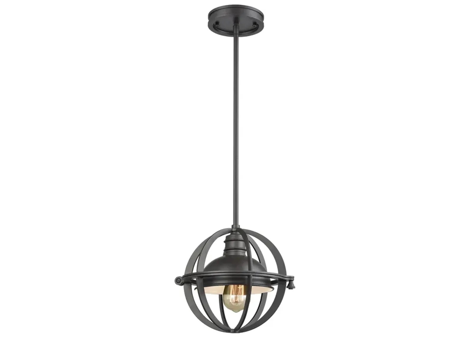 Aubridge 10" Wide 1-Light Mini Pendant - Oil Rubbed Bronze