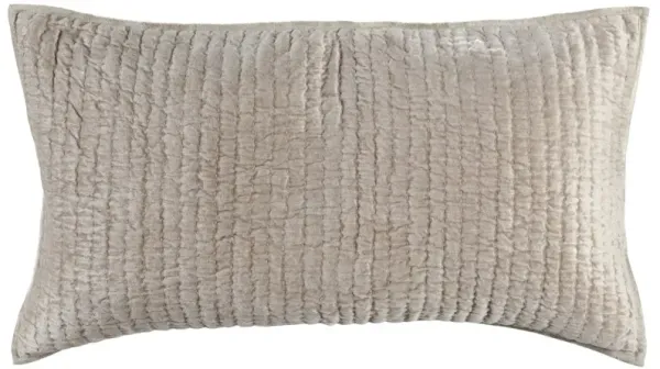 Bari Velvet Pebble King Sham 20X36
