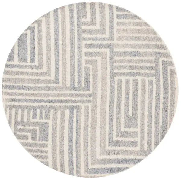 RENEWAL Hand Tufted 6' x 6' Round area rug