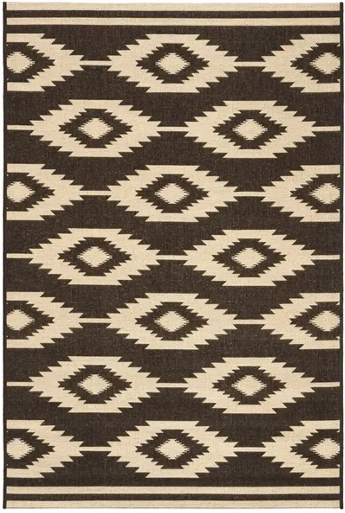 Safavieh BEACH HOUSE Collection BHS171U-3 Creme / Brown 3' X 5'