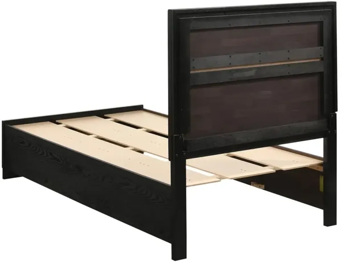 Miranda 5-piece Twin Storage Bedroom Set Black